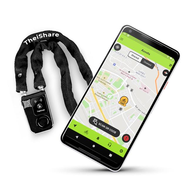 TheiShare Smart Lock + Alarm + Chain - Image 3